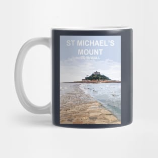 St Michaels Mount Summer Cornwall art gift. Marazion Mug